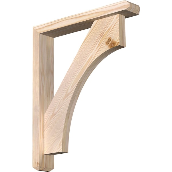 Ekena Millwork Westlake Craftsman Smooth Bracket w/ Offset Brace, Douglas Fir, 3 1/2"W x 20"D x 24"H BKT0402X20X24WTL04SDF - main